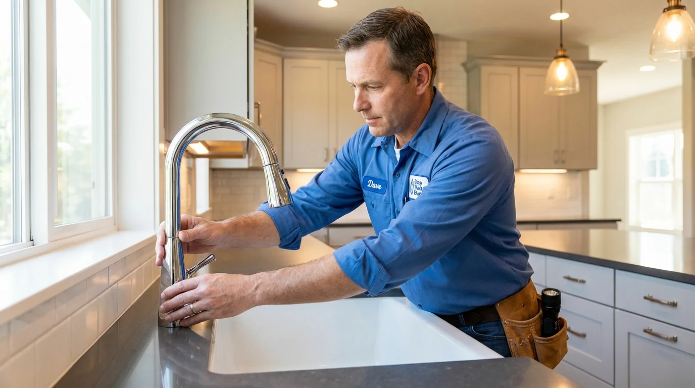 Kitchen faucet installation by Johns Plumbing LLC in Van Nuys